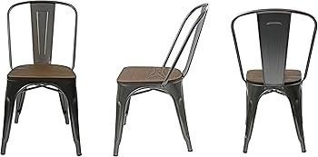 Amazon｜パール金属 メタル ダイニング チェア スツール 椅子 鉄